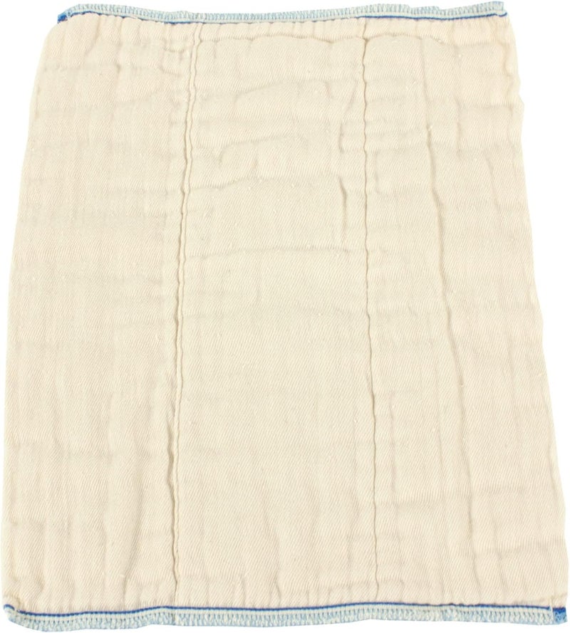 OsoCozy Unbleached Prefold Cloth Diapers 100% Cotton, Durable, Soft, Absorbent, Sustainable & Economical - dims, Fits size range. - (Size) - Image 2