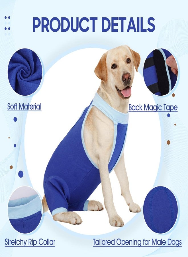 IDOMIK Recovery Suit for Dogs Hind Legs|Dog Surgery Suit for Female Spay Male Neuter,Dog Leg Sleeve to Stop Licking Rear Legs,Long Sleeves Wound Cover Onesie Shirt for Dogs,Cone Collar Alternative - Image 5