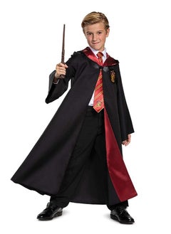YelaJoy Harry Potter Robe, Deluxe Wizarding World Hogwarts House Themed Robes for Children, Gryffindor Dress Up Costume, Black & Red  - Image 2