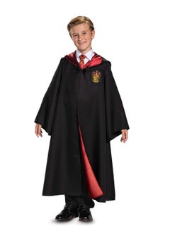 YelaJoy Harry Potter Robe, Deluxe Wizarding World Hogwarts House Themed Robes for Children, Gryffindor Dress Up Costume, Black & Red  - Image 3