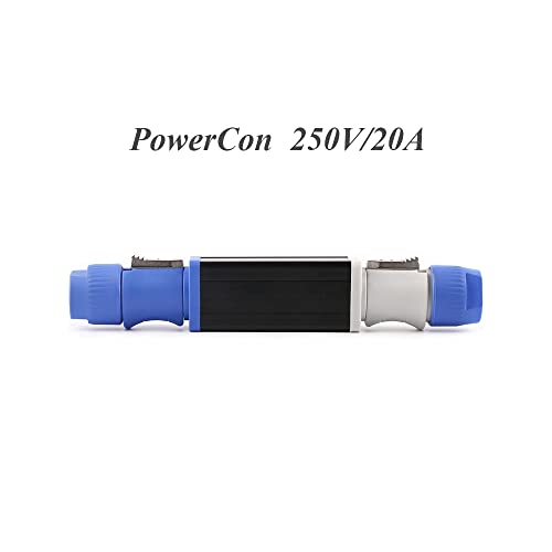 BESCOOS Toronce PowerCON NAC3MM-1 NAC3MPA-1 to NAC3MPB-1 AC Power Coupler 20A(Blue-Gray_2Pack) - Image 4