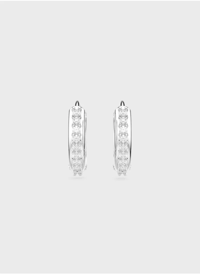 SWAROVSKI Matrix Stone Detail Hoop Earrings