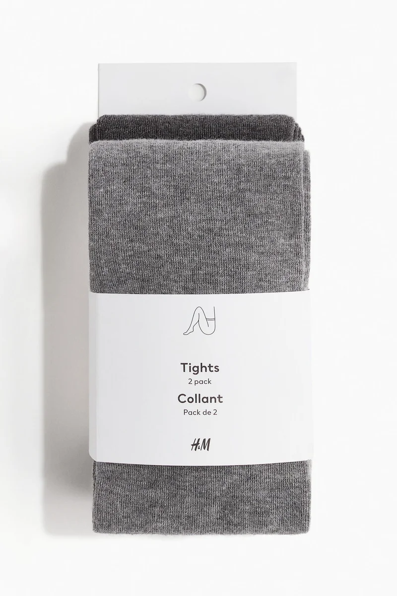 H&M 2-Pack Fine-Knit Tights