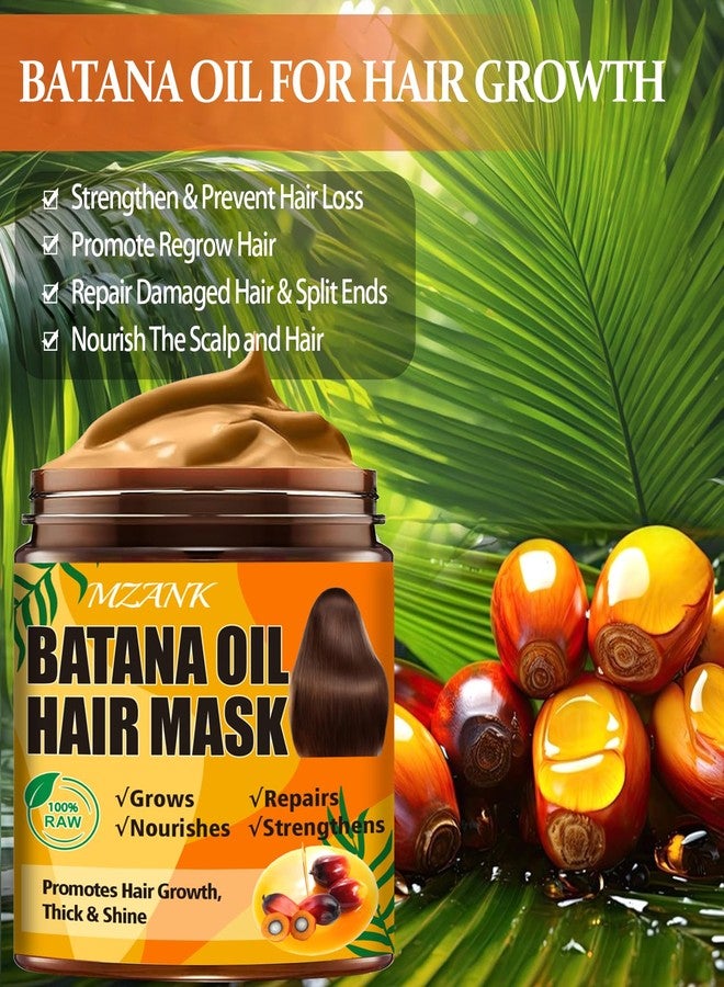 MZANK Batana Oil for Hair Growth & Keratin Hair Treatment Serum,Batana Hair Mask for Damaged Hair and Growth,40 Capsules Leave-in Hair Oil Anti Frizz Hair Conditioner Serum - Image 5