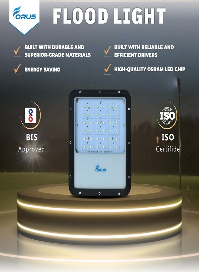 Forus LED Flood Light 200W Waterproof - 10 Years Warranty, Cool White, Outdoor High Mast Security Light 1Pc - Image 5