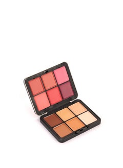 Ministar Ministar ultra HD face essentials palette 12 Colors Cream Blush & contour  - Image 2