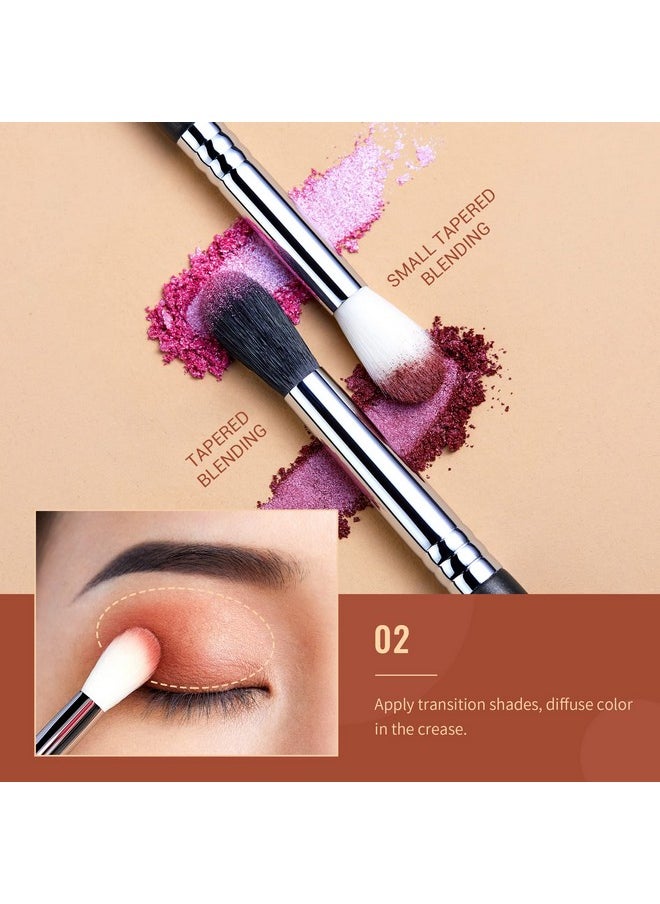 Jessup Eyeshadow Brush Set Professional Eye Blending Brushes For Lid Small Fluffy Soft Eye Brushes 10Pcs T331  - Image 3