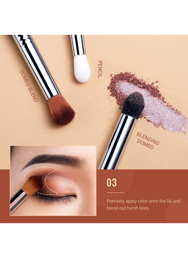 Jessup Eyeshadow Brush Set Professional Eye Blending Brushes For Lid Small Fluffy Soft Eye Brushes 10Pcs T331  - Image 4