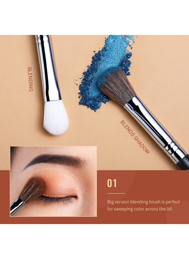 Jessup Eyeshadow Brush Set Professional Eye Blending Brushes For Lid Small Fluffy Soft Eye Brushes 10Pcs T331  - Image 2