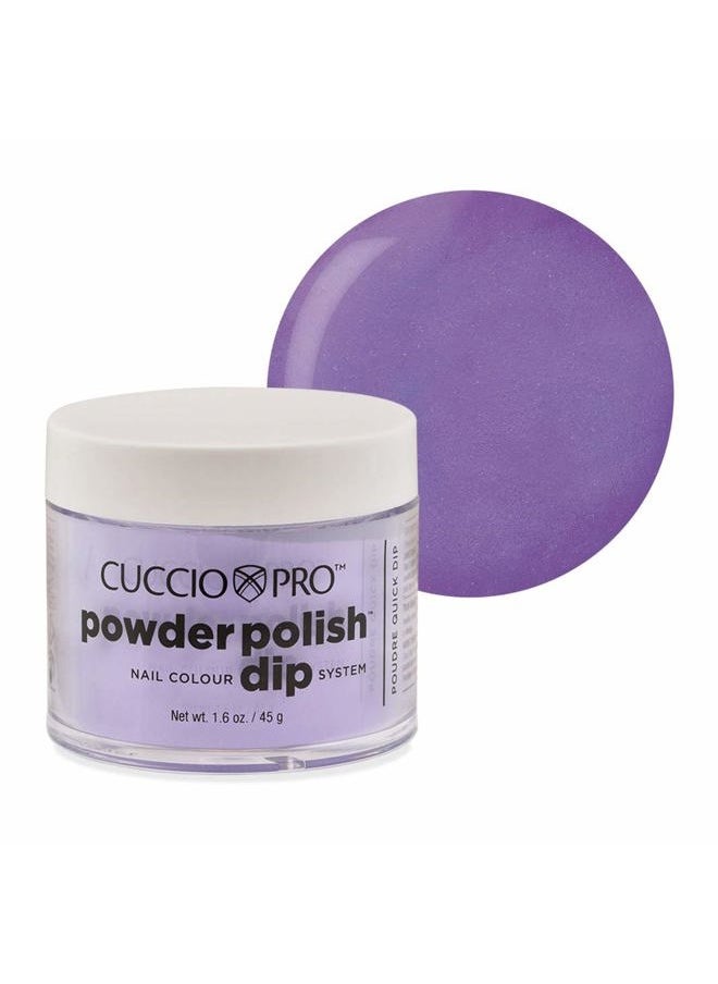 Cuccio Pro - Cuccio Powder Polish - Dip Acrylic Nail Colour Dip System - 45g (1.6 oz) Dipping Powder - Pastel Purple - Image 1