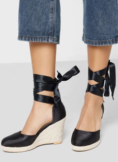 ELLA Lace Up Espasrille Wedge 
