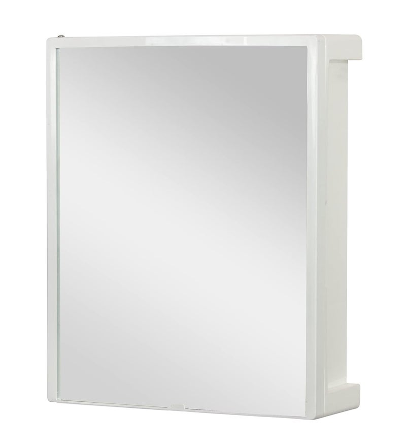 CIPLA PLAST CIPLAPLAST New Rich Look Bathroom Organizer Cabinet Mirror with Shelf 4 Shelves Storage Organizer Wall Mounted Cabinet White BRC931 - Image 3