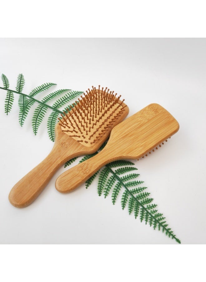 Natural Bamboo Hair Brush, Anti‑Static Paddle Design, Gentle Detangling & Scalp Massage for All Hair Types - Image 2