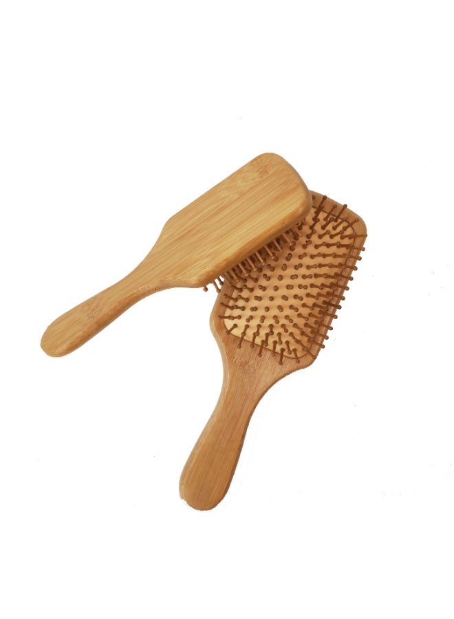 Natural Bamboo Hair Brush, Anti‑Static Paddle Design, Gentle Detangling & Scalp Massage for All Hair Types - Image 1
