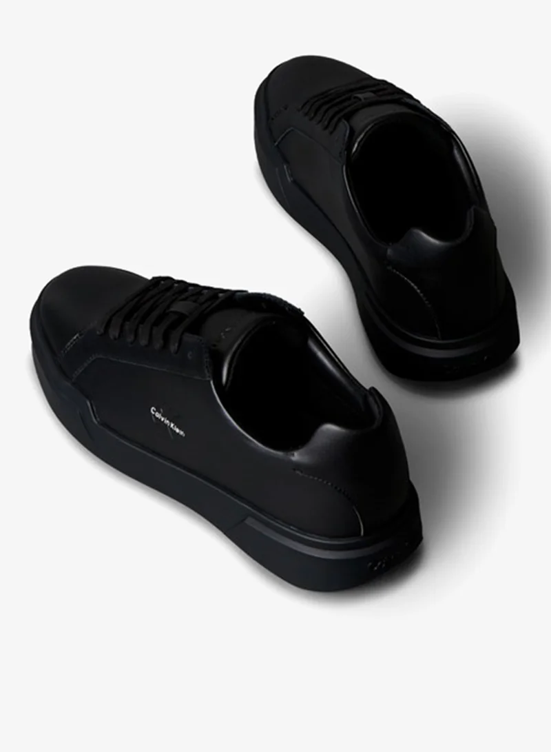 Calvin Klein Jeans WHITE Leather Durable Traction Chunky Trainers for Men | Best Price UAE