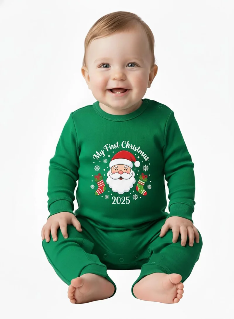 babyqlo My First Christmas 2025 Santa Baby Romper