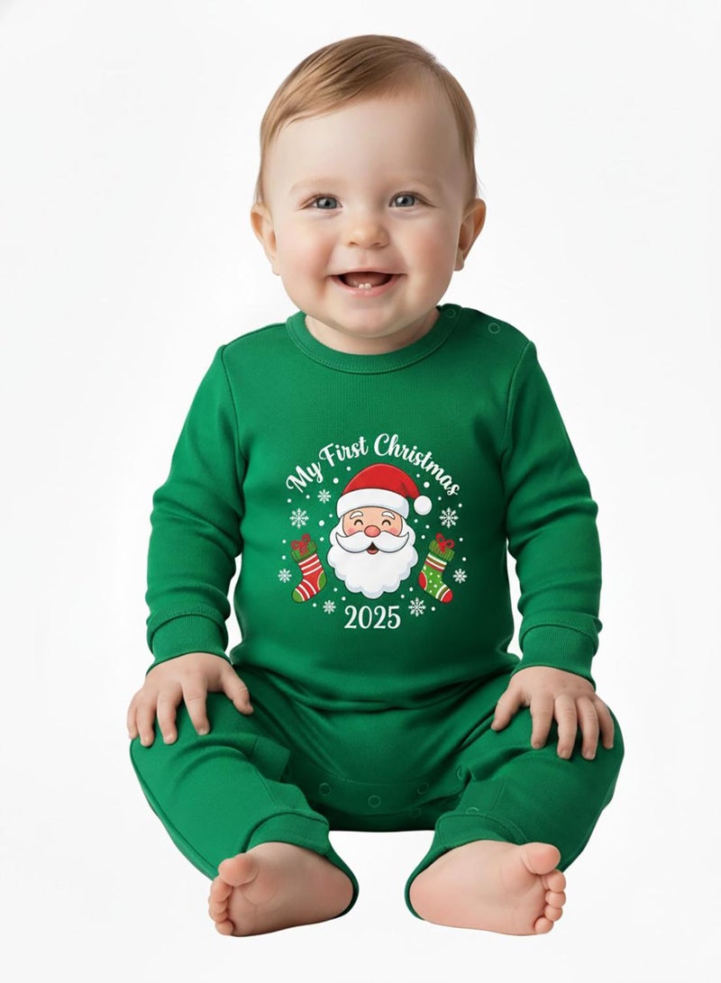 babyqlo My First Christmas 2025 Santa Baby Romper - Image 1