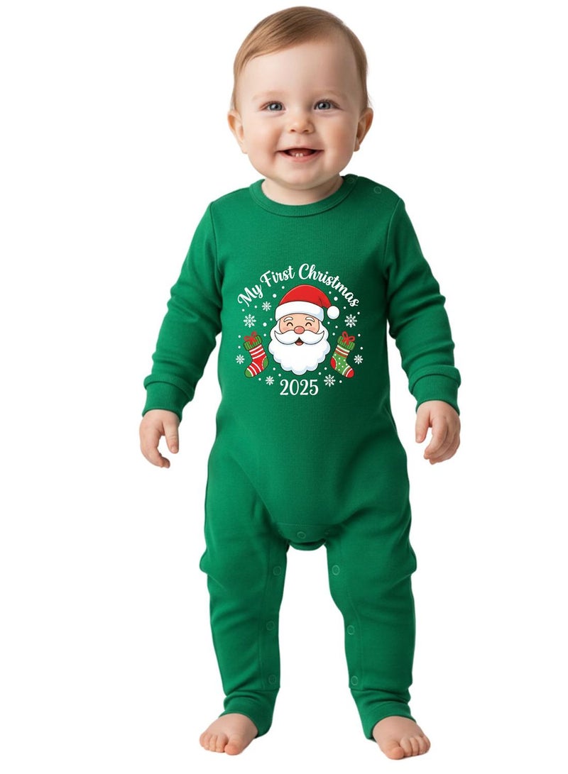 babyqlo My First Christmas 2025 Santa Baby Romper - Image 2