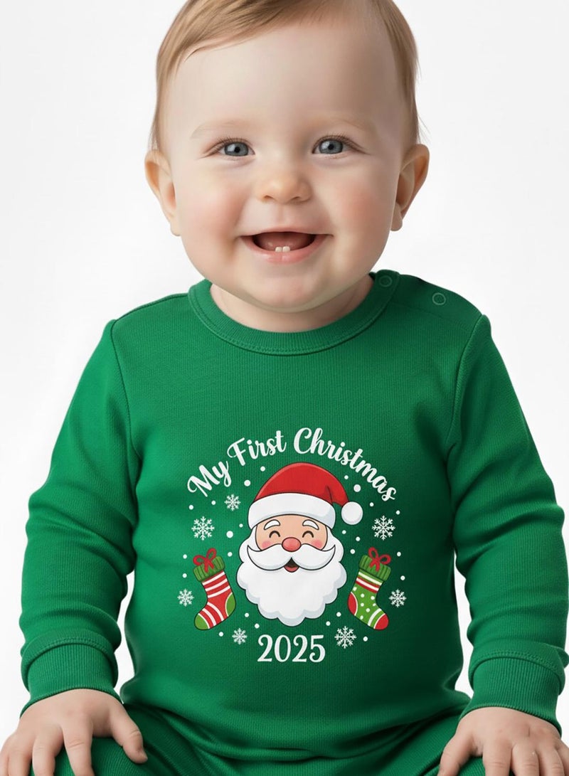 babyqlo My First Christmas 2025 Santa Baby Romper - Image 3