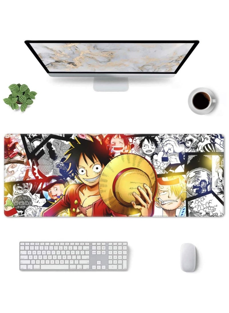 General Mouse Pads, Custom Anime Mouse Pads, Non-Slip Gaming Mouse Pads, Desk Pads with Rubber Stitched Edges for Office, Home & Gamers (80×30)  - Image 1