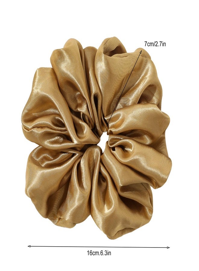 Ivyu Scrunchies Hair Ties for Women - Big Silk Satin Scrunchie Exra Large Jumbo Gaint Oversized Cute Scrunchy for Curl Thick Hair Ligas Para el Cabello De Mujer Decorations Hair Accessories Gift for Girls - Image 2