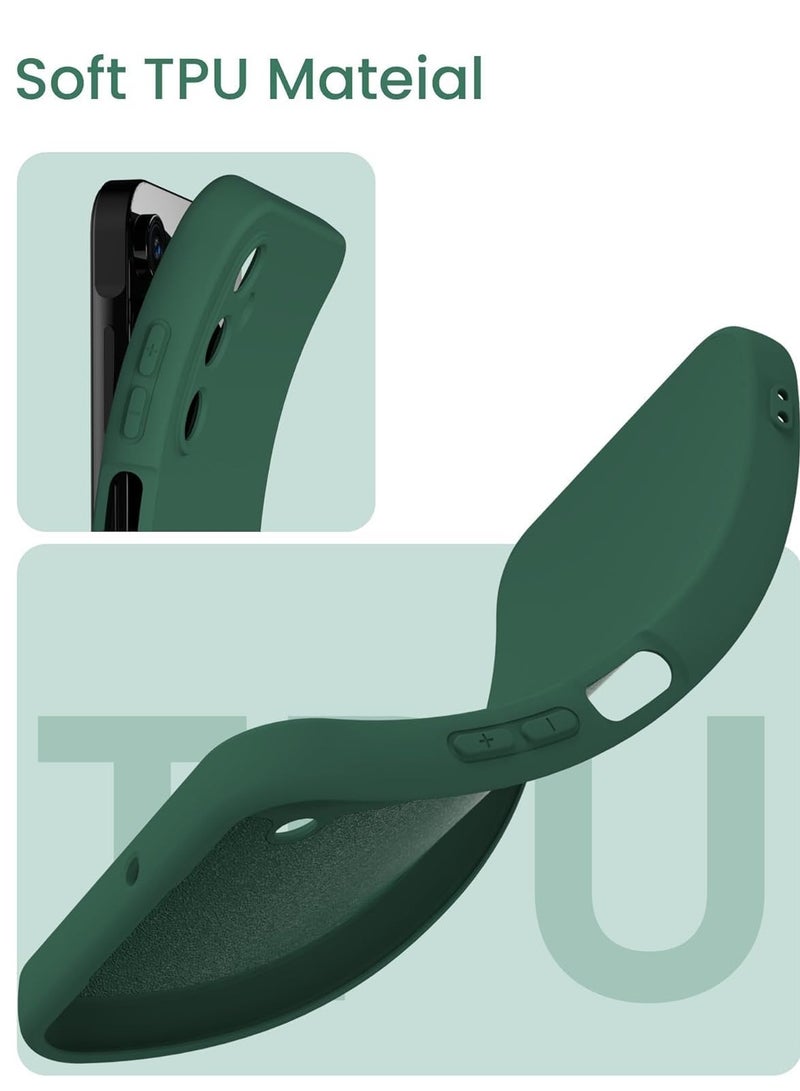 ELTRAZONE Samsung Galaxy A55 5G Case Bundle – Midnight Green, Ultra Slim Liquid Silicone with 2x Screen Protectors, Anti-Scratch Microfiber Lining - Image 2