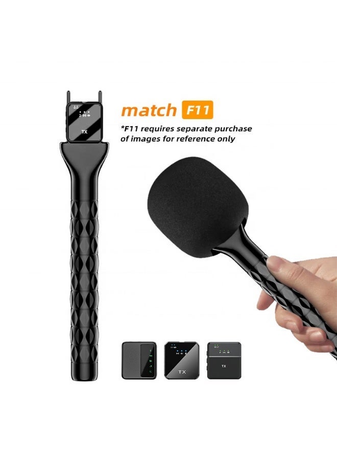 Wireless Microphone Handheld Adapter News TV Reporter Interview Hand Stick For All Type of Wirelsss Microphone - Image 3