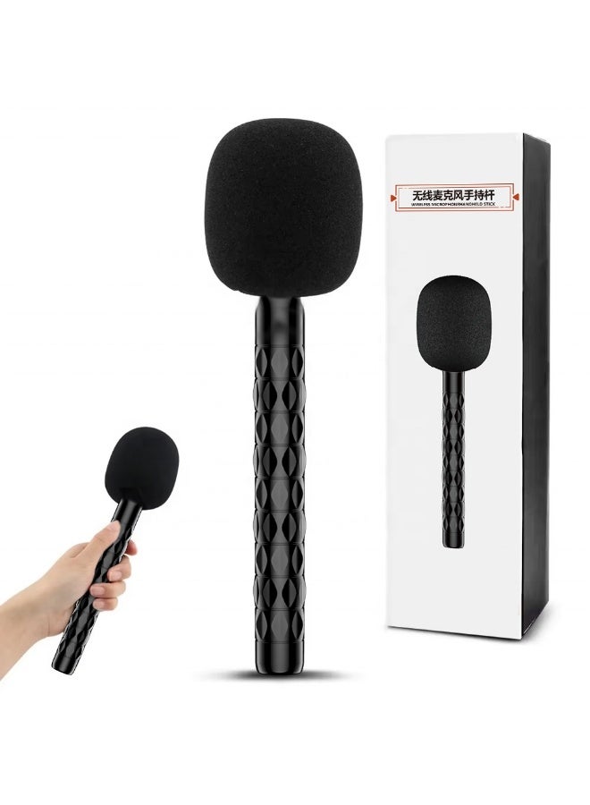 Wireless Microphone Handheld Adapter News TV Reporter Interview Hand Stick For All Type of Wirelsss Microphone - Image 2