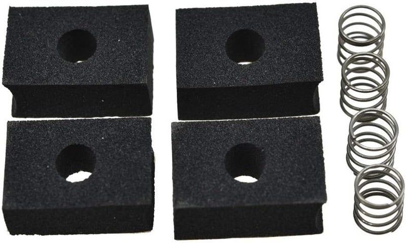 KAISH Pack of 4 Bass Pickup Height Foam Pickup Height Adjustment Pads with Springs for P Bass or Jaquar Pickups - Image 1