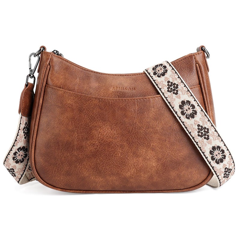 APHISON Trendy Leather Crossbody Purse with Adjustable Strap, Women's Shoulder Handbag - Image 1