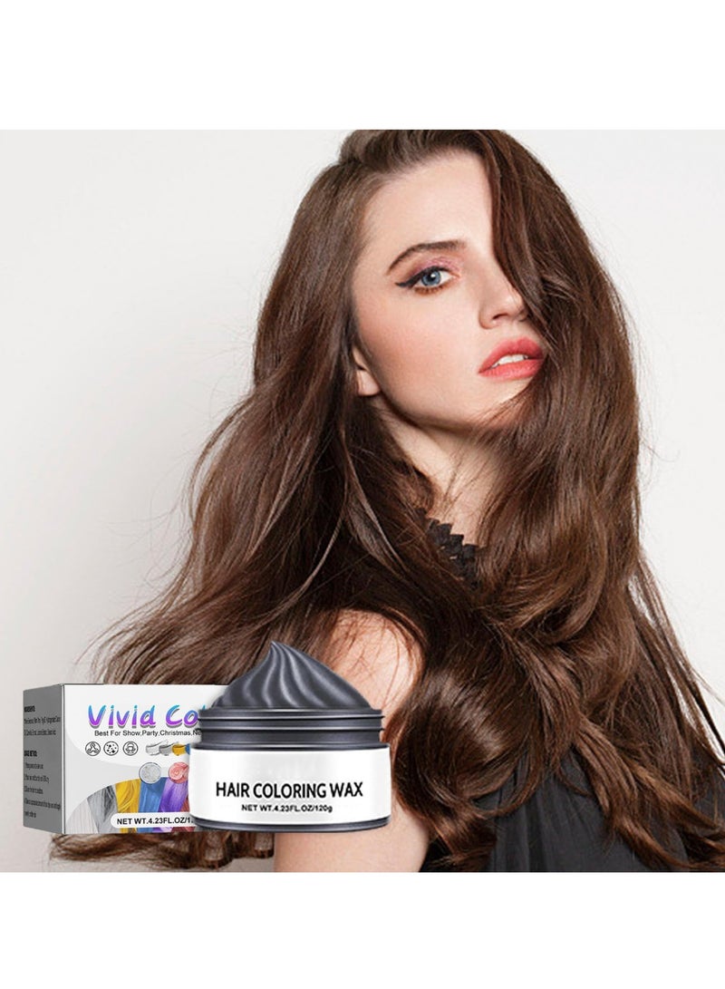 Excefore Temporary Hair Wax, Temporary Hair Color for Dark & Light Hair, Natural Washable Temporary Hair Color, for Kids Girls Women & Men Dark Hair, Party, Cosplay, Festival (Black) - Image 5