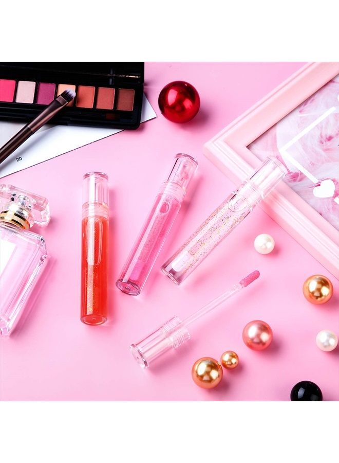 Patelai 30 Pieces Empty Lip Gloss Tubes 5 ml Transparent Lip Gloss Containers Clear Refillable Lipstick Container Lip Balm Bottles Eyelash Growth Liquid Tube Cosmetic Container with Rubber Stoppers for Girls - Image 4