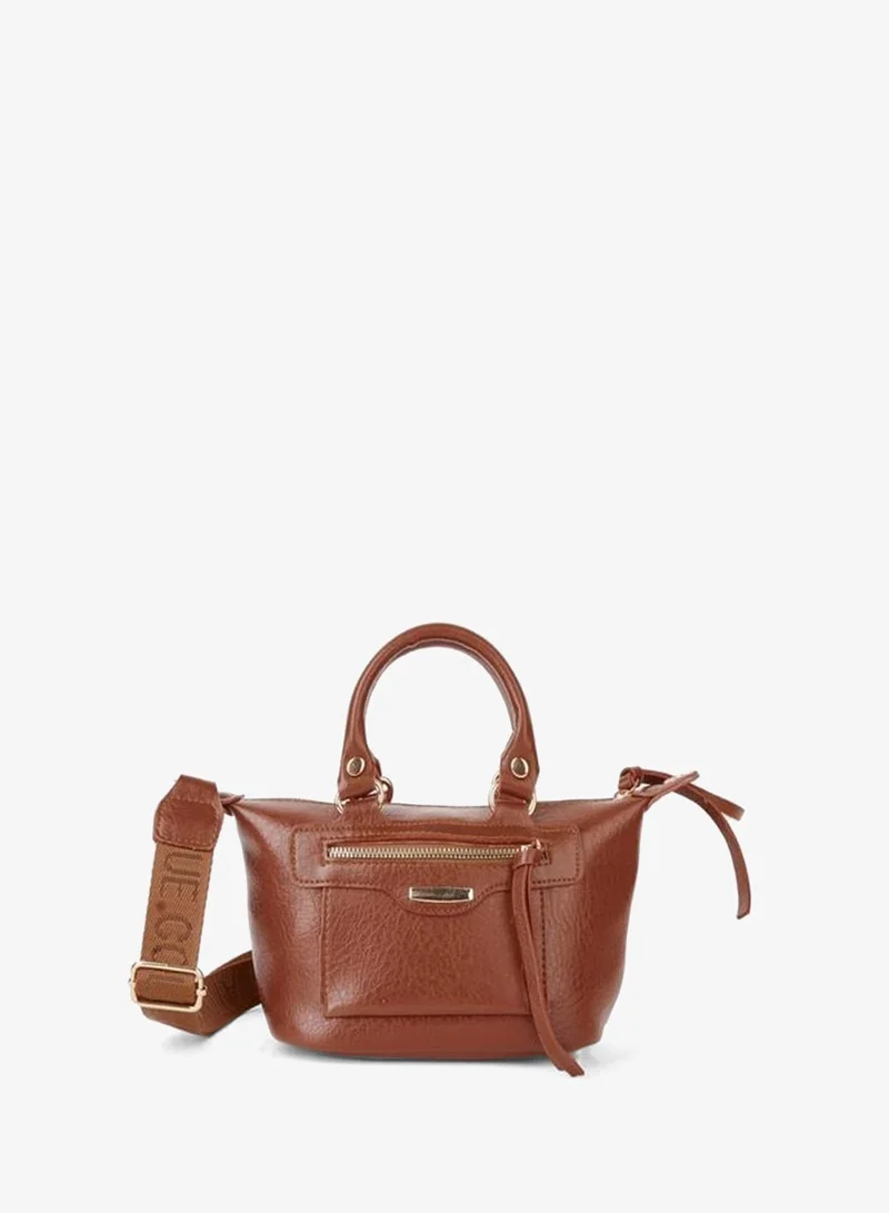 Women's Lupin Lined Column Strap Zipper Closure Hand, Arm and Shoulder Bag.