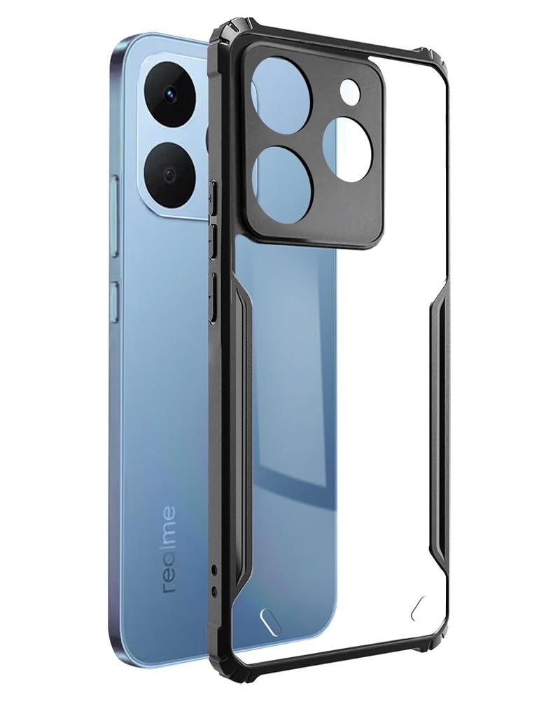 SPAZY CASE غطاء خلفي ® Realme 15T | غطاء خلفي شفاف من الكريستال الصلب مع حافة TPU، غطاء حماية من السقوط لهاتف Realme 15T - Image 1