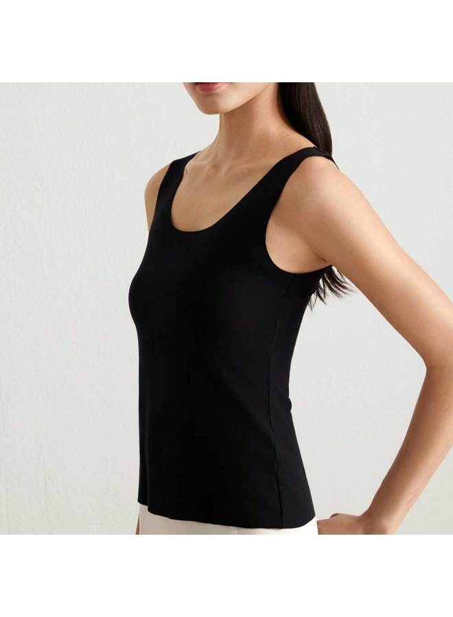 Maniform Seamless Round Neck Base Layer Shirt, Modal Comfort Lightweight Women'S Vest Underwear Top - Image 3