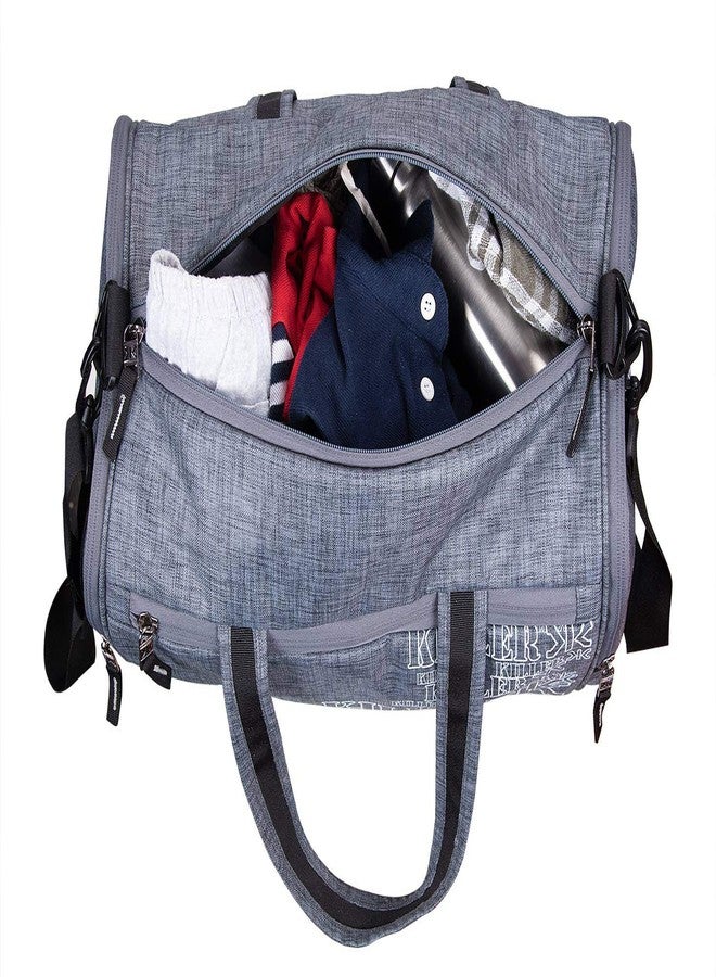 كيلر حقيبة رياضية من البوليستر المقاوم للماء من كيلر فيترنال، سعة 27 لتر (رمادي، كبير) - Image 5