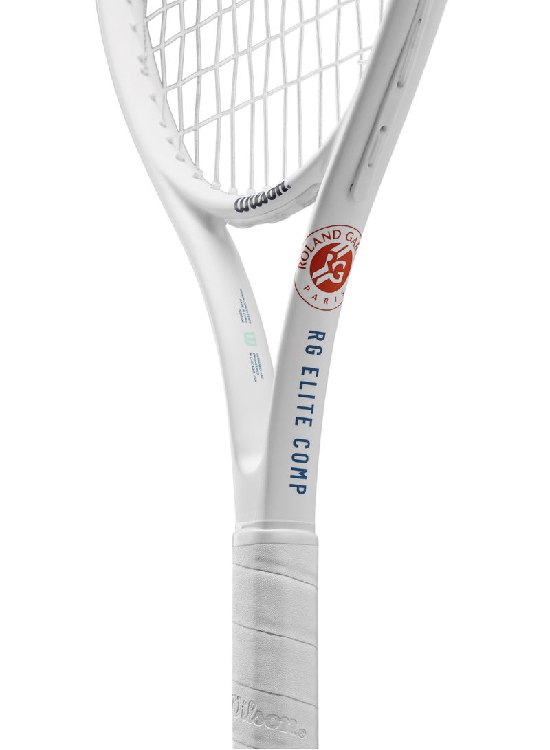 Wilson Roland Garros Elite 26 Tennis Racket For Junior - White - Image 5
