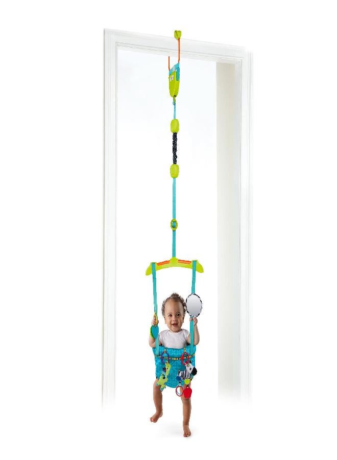 Bright Starts Bright Starts Bounce 'n Spring Deluxe Door Jumper for Baby with Adjustable Strap, 6 Months and Up, Max Weight 26 lb - Image 2