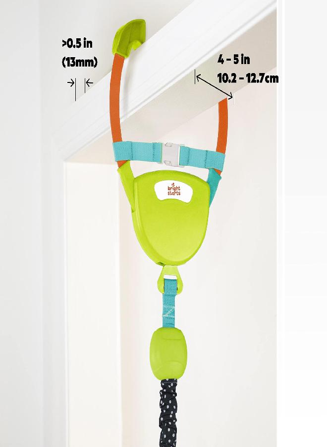 Bright Starts Bright Starts Bounce 'n Spring Deluxe Door Jumper for Baby with Adjustable Strap, 6 Months and Up, Max Weight 26 lb - Image 4