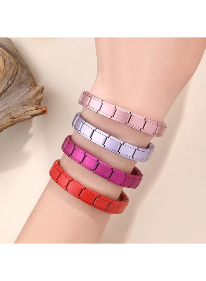 A simple, flexible red bracelet suitable for men - Image 3