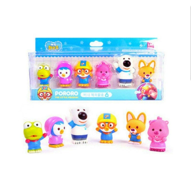 PORORO Character Bath Toy for Children - 6pcs - Image 1