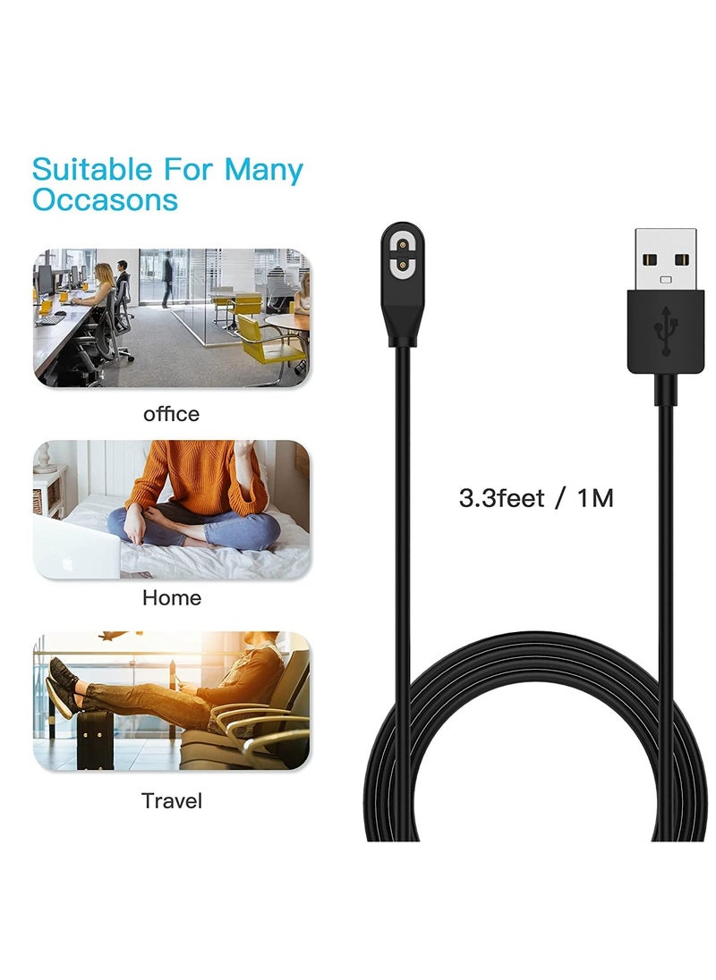 General - 2 Pack Compatible for Shokz Charging Cable,Magnetic Charger Cord Compatible for Aftershokz Aeropex AS800,Shokz OpenRun Pro,OpenRun,OpenRun Mini,OpenComm Bone Conduction Headphones - Image 1