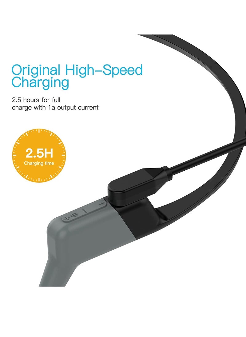 General - 2 Pack Compatible for Shokz Charging Cable,Magnetic Charger Cord Compatible for Aftershokz Aeropex AS800,Shokz OpenRun Pro,OpenRun,OpenRun Mini,OpenComm Bone Conduction Headphones - Image 1