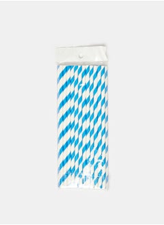 Swirl Straw Blue