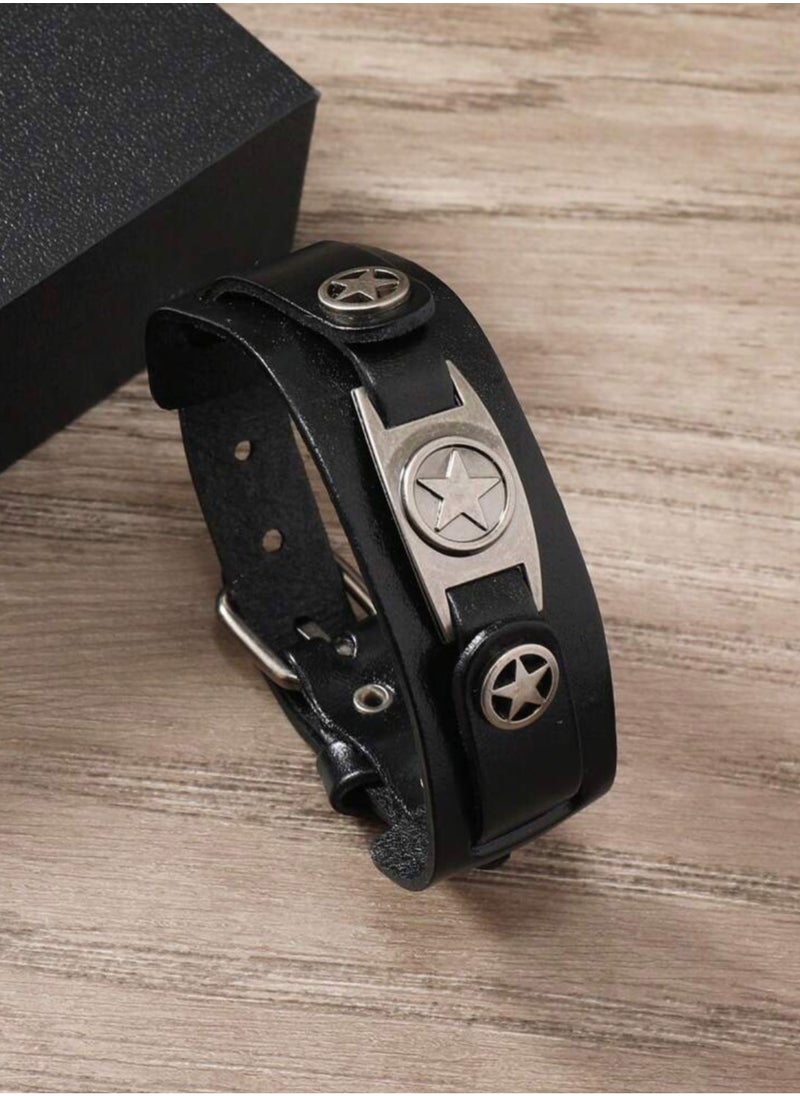 JewelryEveryday - Elegant High Quality Of PU Leather Bracelet For Men - Image 1