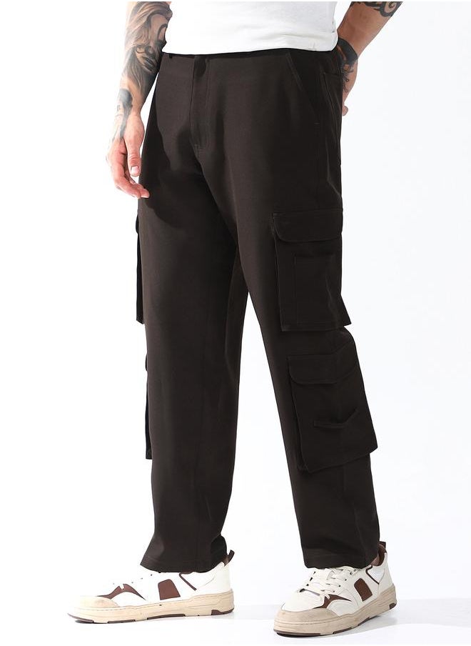 Hubberholme - Men Relaxed Straight Leg Heavy Utility Cargo Korean Pants - Image 1