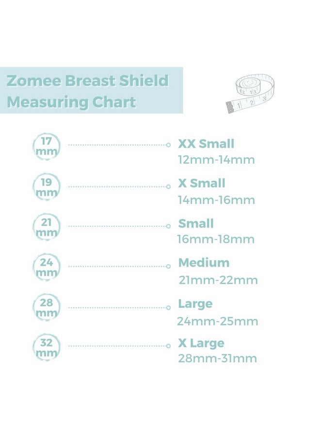 Zomee Flex Breast Nipple Shield Latch Assistance Inverted or Flat- Comfortable & Soft for Easy Pumping Use for Z1 Z2 Breast Pump (21 mm) 2 Pack - Image 3
