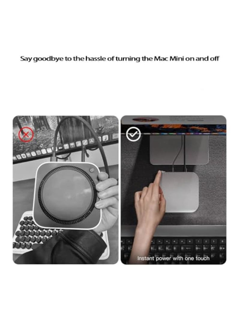 Barakah Top Power Button for 2024 mini M4, Aluminum Alloy Push Switch for Easy On/Off, Enhanced User Experience, Simple Installation for Mini M4 Power Control (Silver) - Image 4