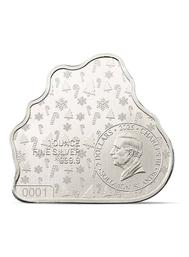 PAMP 2025 Snowman Sleigh Ride – 1oz Silver Colorized Shaped Coin - Image 5