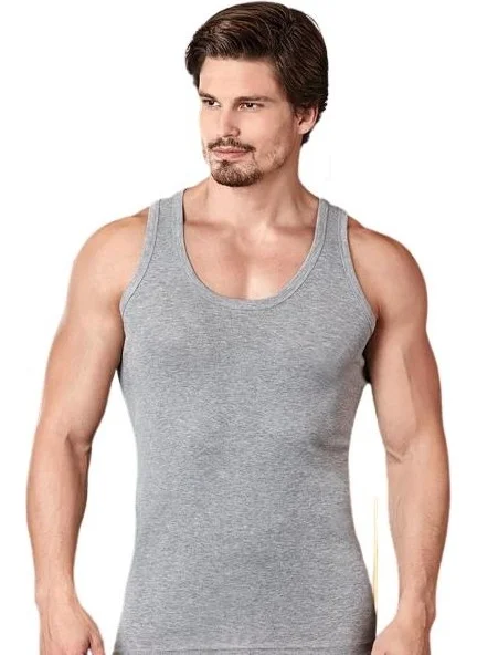 بيراك Men's Lycra Single Jersey Undershirt 6 Pack - 1030